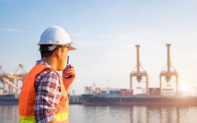 Thermisch detectieschild rond havenbedrijf